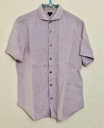 Paul Smith 연보라 반팔 셔츠 M