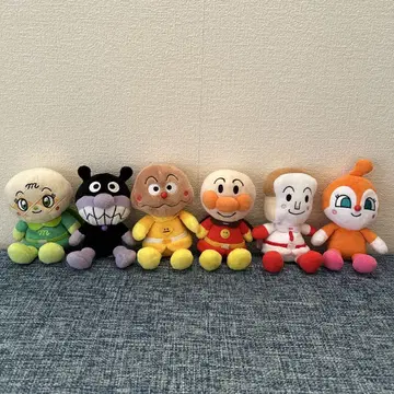 호빵맨 봉제 인형 6개 세트