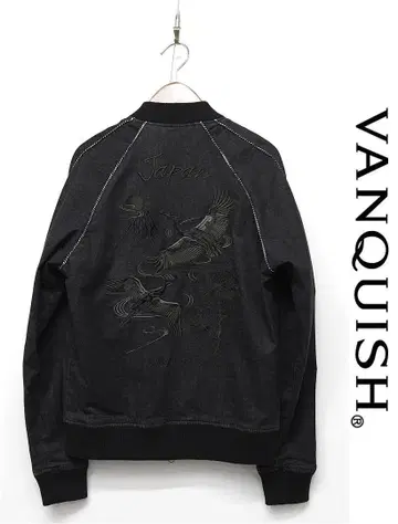 D544/ Black by VANQUISH 데님 스카잔 자수 S 블랙