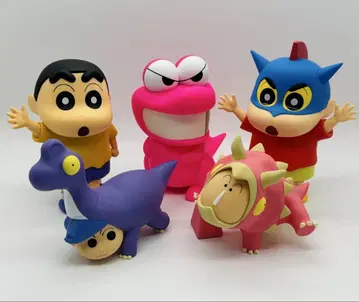 짱구는 못말려 피규어 액션 가면 5체 세트 새상품급