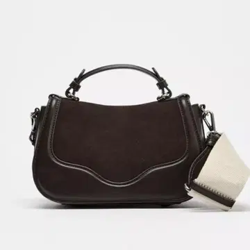 ZARA 가죽 크로스 바디백