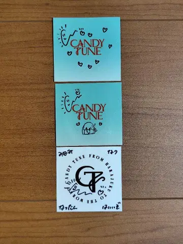 CANDY TUNE 나츠 사인 포함 스티커 3 세트