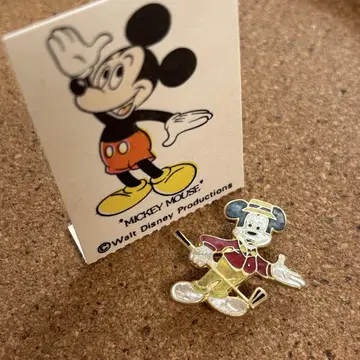 레어 빈티지 골프 클럽을 가진 미키마우스 브로치 미국