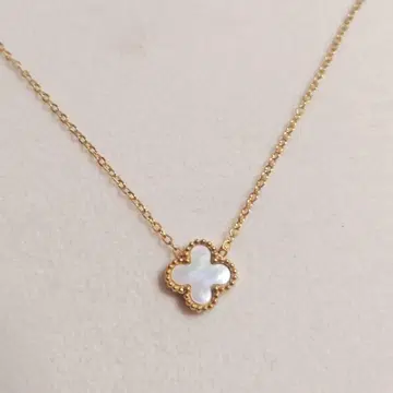 알레르기 대응 스테인리스 목걸이 클로버 목걸이