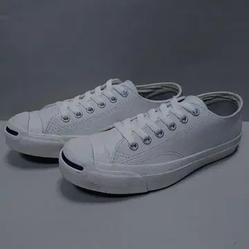 CONVERSE 컨버스 JackPurcell 잭퍼셀 화이트 가죽 22.5