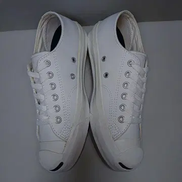 CONVERSE 컨버스 JackPurcell 잭퍼셀 화이트 가죽 22.5