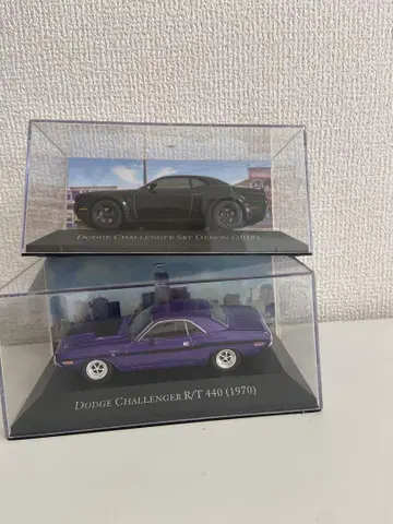 1/43 아메리칸 머슬카 Dodge Challenger 2대 세트