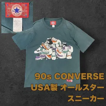 CONVERSE USA 제작 올스타 스니커즈 패턴 T셔츠