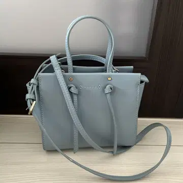 ZARA 미니 숄더백 라이트 블루
