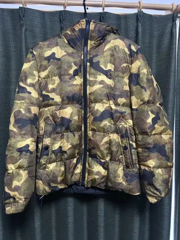 BLACK LABEL CRESTBRIDGE 리버서블 다운 자켓 카모 패턴