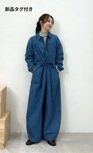 택 포함 새상품 니코앤드 2025 워크 와이드 점프수트