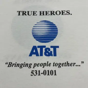 USA 제 90년대 AT&T 기업 프로모 셔츠 90s 미국