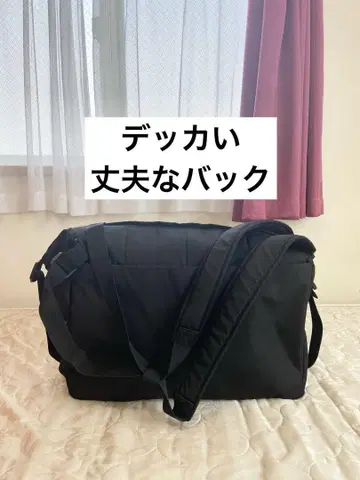 나일론 보스턴 백 블랙 약 50cm x 약 40cm 대용량 튼튼!