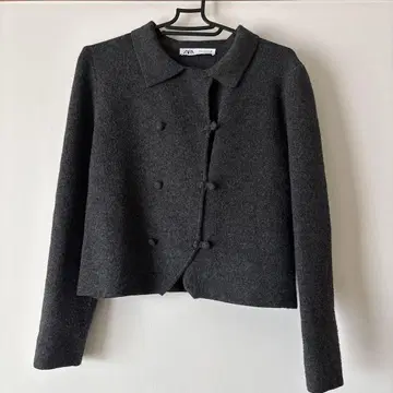 [ ZARA ] 다크 그레이 숏 자켓