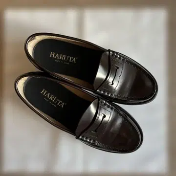 HARUTA 브라운 로퍼