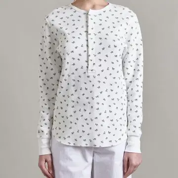 LOEFF 블루베리 써멀 헨리넥 티셔츠