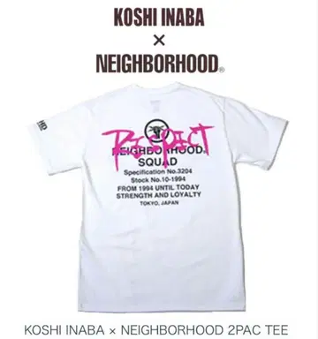 neighborhood B'z 이나바 코시 콜라보 티셔츠 네이버후드 XL