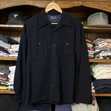 60년대 PENDLETON 펜들턴 오픈 카라 단색