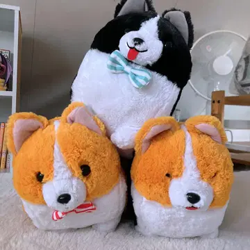 코기 BIG 봉제 인형 3체 세트