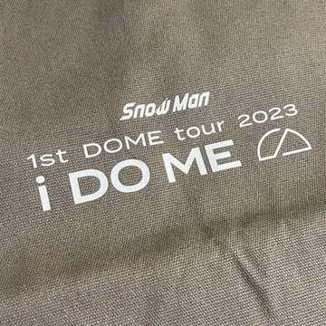 Snow Man 1st DOME tour 2023 iDOME 토트백