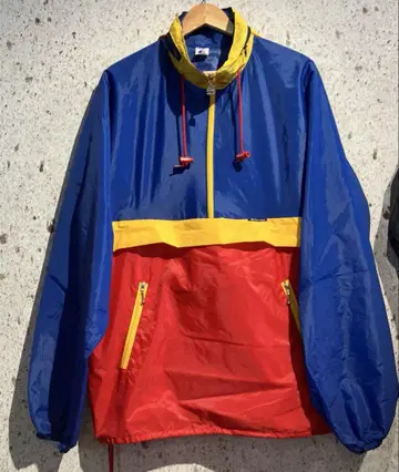 캐나다제 90s K-WAY 나일론 아노락 후드티 케이웨이 빈티지