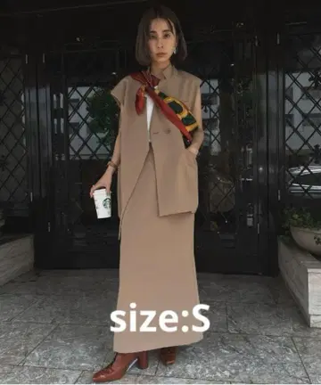 Ameri OTONA WRAP VEST SET UP DRESS