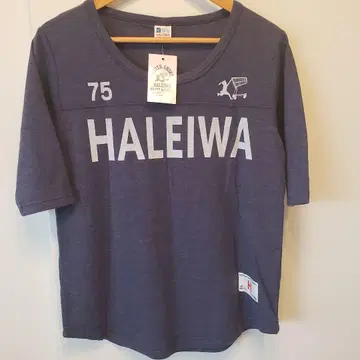 택 포함 새상품 HALEIWA HAPPY MARKET 7분 소매 티셔츠