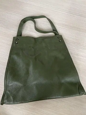 배송비 포함 barak 바락 올리브 그린 가죽 토트백