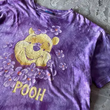 90년대 빈티지 Pooh 디즈니 타이다이 곰돌이 푸 티셔츠