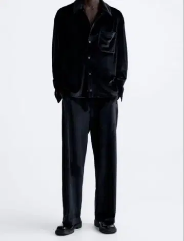 [ ZARA ] 오버 사이즈 셔츠 벨로아