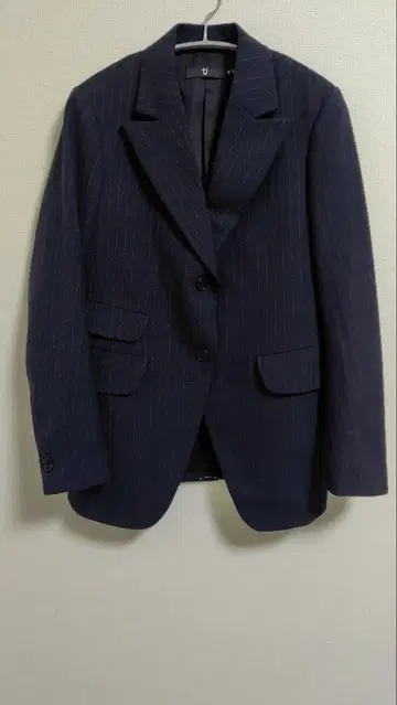 유니클로 질 샌더 울 블렌드 자켓 M 네이비 +J