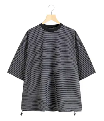 is-ness BALLOON BORDER SHORT SLEEVE