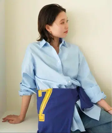 슬로브 이에나 면 린넨 레귤러 셔츠