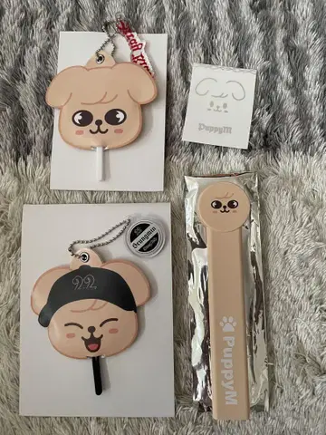 승민 퍼핌 파핌 부채 그립 미니 부채 스티커