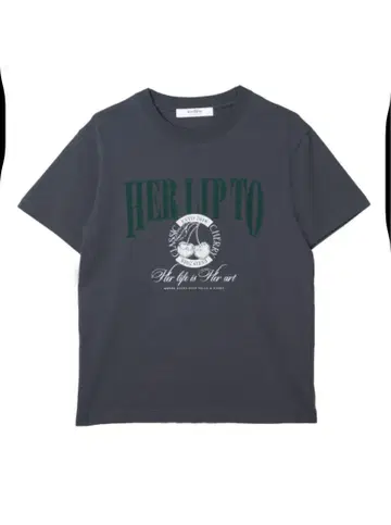 herlipto Classic Cherry Tee - charcoal