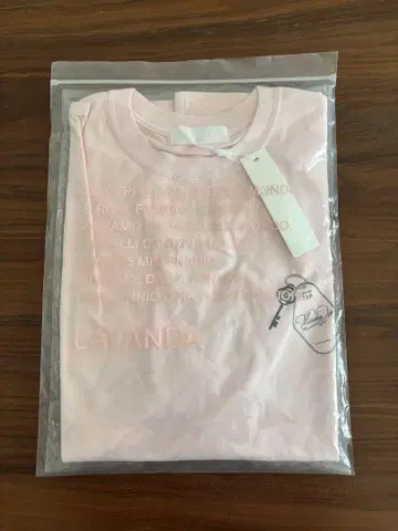 우노 미사코 LAVANDA 라반다 티셔츠 핑크