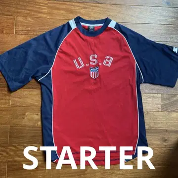 U.S.A. 축구 셔츠 M 사이즈 빨간색/네이비