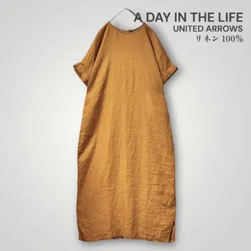 [ A DAY IN THE LIFE ] 고급 린넨 롱 원피스 내추럴