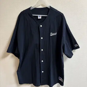 Russell Athletic 베이스볼 셔츠 네이비