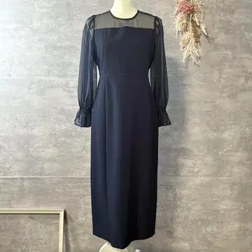 프레페리르 시어 볼륨 소매 결혼식 경사 드레스 빅 사이즈 40