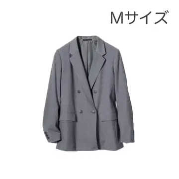 [ M 사이즈 ] UNIQLO 유니클로 더블 자켓 그레이