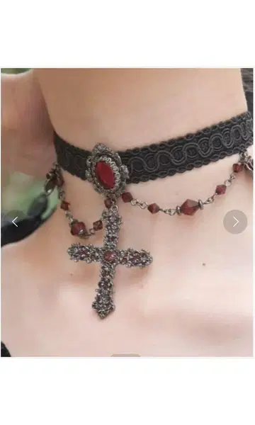 axes femme 새상품 비쥬 크로스 초커