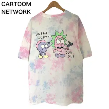 CARTOON NETWORK 티셔츠 릭앤모티 타이다이 반팔