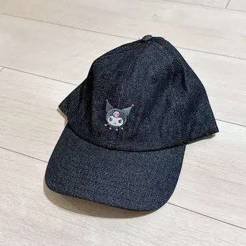 쿠로미 자수 캡 퓨로랜드 산리오 굿즈 모자