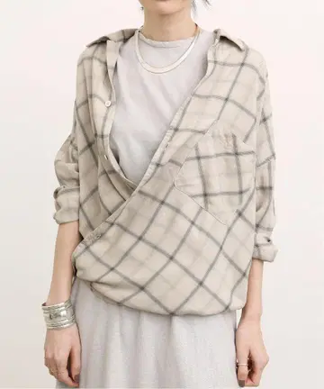 REMI RELIEF/레미 릴리프 CHECK 2WAY SHIRT