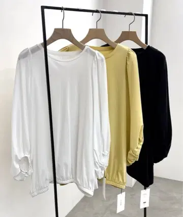 새상품 CLOCHE 크로셰 소매 디자인 T 522-85729 화이트