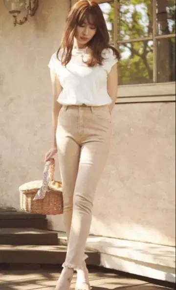 herlipto High Rise Clay Skinny Jeans