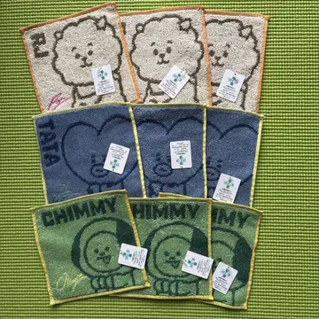 BT21 LINE 프렌즈 미니 타월 9매 세트