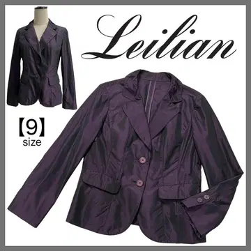 Leilian 레리안 테일러드 자켓 안감 없음 포멀 퍼플 9