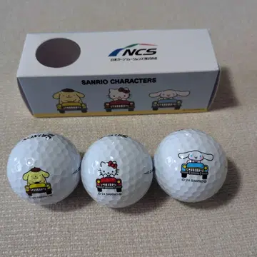 산리오 캐릭터 골프공 3개 세트